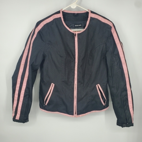 Nexgen Motorcycle Jacket Womens Medium Vented Black Bike Zip Removable Liner - Picture 10 of 10